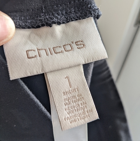 CHICO'S Black Ponte Pants with Stirrups 8 - Picture 14 of 15